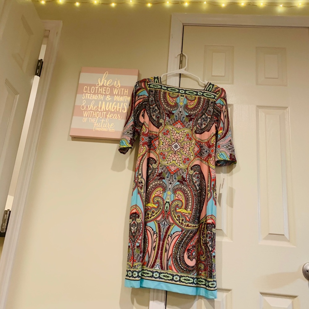 Paisley patterned dress